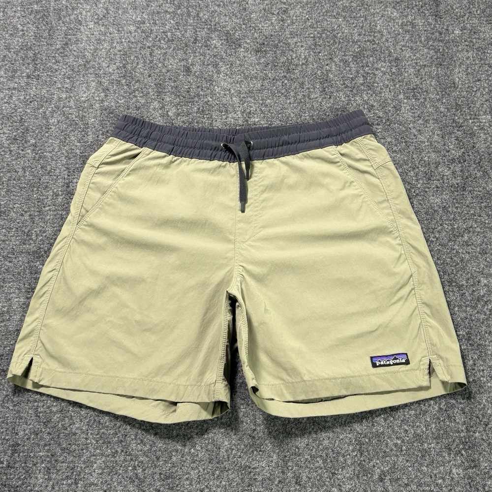 Patagonia Baggies Lights Shorts Mens Medium Basin Green 6" Hiking Outdoor Nylon